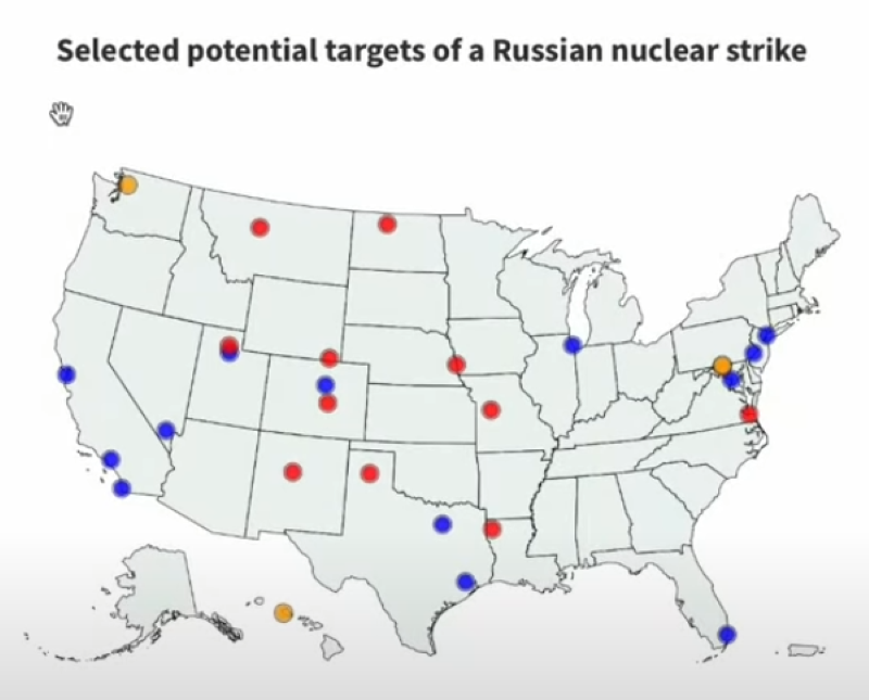 Moszkva felkészült az atomháborúra – Már lehetséges amerikai célpontokat is kijelölték az oroszok