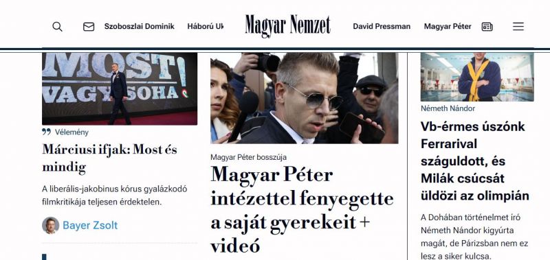 Ennyire fél a Fidesz? Összehangolt támadással tüzelnek ma a kormánypárti lapok, minden címlapon ugyanaz a lejárt sztori van Magyar Péterről 