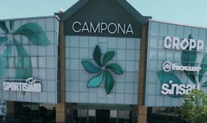 Lángolt a Campona bevásárlóközpont, kiürítették az épületet